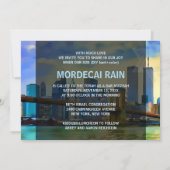 PixDezines NYC/Brooklyn Bridge/Bar Mitzvah Einladung (Rückseite)