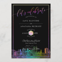 PixDezines NYC Skyline/Rainbow Colors