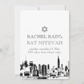 PixDezines NYC urban/bat mitzvah Einladung (Vorderseite)