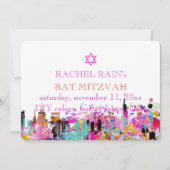 PixDezines NYC urban/bat mitzvah Einladung (Vorderseite)