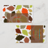 PixDezines Oak-Blätter/Tree-Trimmer/Deuchelhinterg Visitenkarte (Vorne/Hinten)