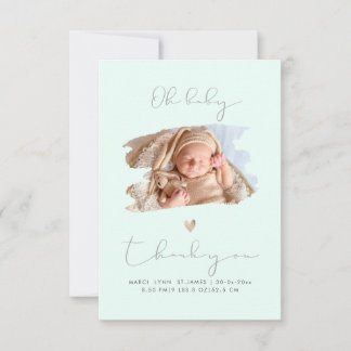 PixDezines Oh Babydusche Vielen Dank, dass Sie DIY Dankeskarte