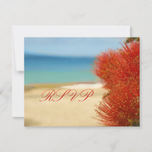 PixDezines Ohia+Beach LARGE RSVPs benötigen 12x18 RSVP Karte