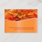 PixDezines-Orangenlilie Visitenkarte (Rückseite)