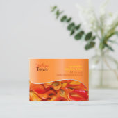 PixDezines-Orangenlilie Visitenkarte (Stehend Vorderseite)