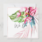 PixDezines Orchid Isle, Blissful Pink Orchid Einladung (Rückseite)