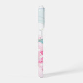 PixDezines Orchid Isle, Pink Orchids Blue Ti iPhone Hülle (Rechte Seite)