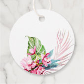 PixDezines Orchid Isle Tropical Vielen Dank Geschenkanhänger (Rückseite)