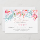 PixDezines Orchid Isle, tropisches Brautparty Einladung (Vorderseite)