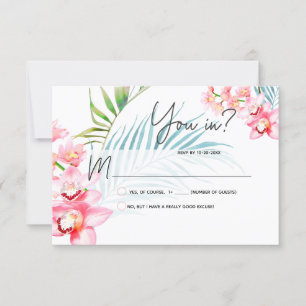 PixDezines Orchid Isle UAWG RSVP Karte