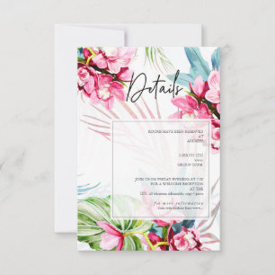 PixDezines Orchid Isle, Wasserfarben Details Karte
