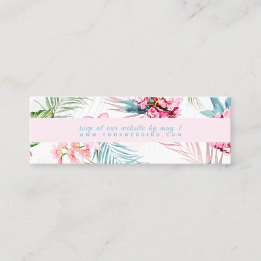 PixDezines Orchid Isle Web UAWG Mini Visitenkarte (Vorderseite)