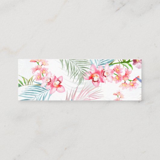 PixDezines Orchid Isle Web UAWG Mini Visitenkarte (Rückseite)