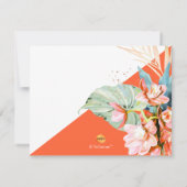 PixDezines Orchid Isle wird Sie .. Bridesmaid Einladung (Rückseite)