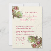 PixDezines Orchid + Ornamental Geblüht 12x18 Einladung (Rückseite)