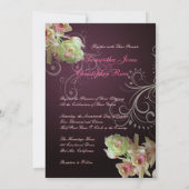 PixDezines Orchid + Ornamental Geblüht Einladung (Rückseite)