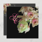 PixDezines Orchid + Ornamental Geblüht Einladung (Vorne/Hinten)