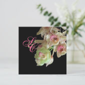 PixDezines Orchid + Ornamental Geblüht Einladung (Stehend Vorderseite)