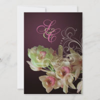 PixDezines Orchidee + Ornamentale Verzierung