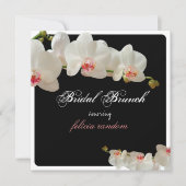 PixDezines-Orchideen/Bräuner-Brunch/DJ-Hintergrund Einladung (Vorderseite)