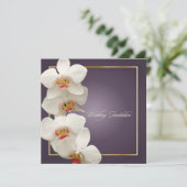 PixDezines orchids/Phalaenopsis Einladung (Stehend Vorderseite)