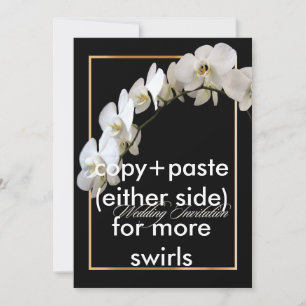 PixDezines orchids/Phalaenopsis Einladung