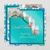 PixDezines orchids/Phalaenopsis Einladung (Vorne/Hinten)