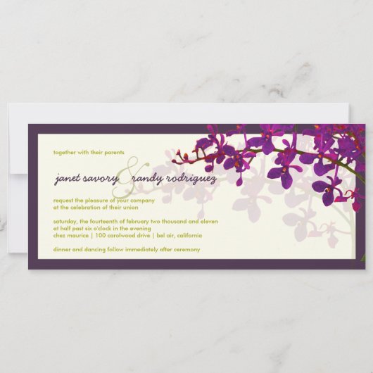 PixDezines orchids/renanthera Einladung (Rückseite)