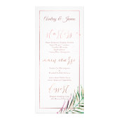 PixDezines Palm Fronds | Imitate Rose Gold Menü (Hinten)