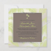 PixDezines Palm Fronds, Kakao+Limon Einladung (Rückseite)