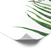 PixDezines PALM FRONDS WELCOME SIGN Poster (Ecke)
