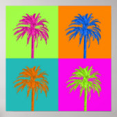 PixDezines Palm Trees Poster (Vorne)