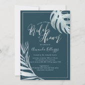 PixDezines Palms+Platinum Brautparty Einladung (Vorderseite)