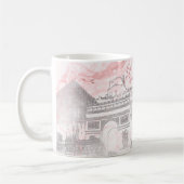 PixDezines PARIS in IMITATEN SILVER+PINK MARBLE Kaffeetasse (Links)