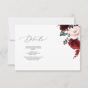 PixDezines Passionate Blooms DETAILS CARDS Einladung
