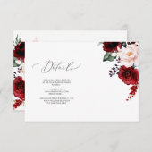 PixDezines Passionate Blooms DETAILS CARDS Einladung (Vorne/Hinten)