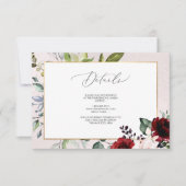 PixDezines Passionate Blooms DETAILS CARDS Einladung (Vorderseite)