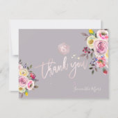 PixDezines Pastel Rose Mitzvah Danke ✡ RSVP Karte (Vorderseite)