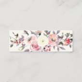 PixDezines Pastel-Rose, UAWG für Wasserfarben Mini Visitenkarte (Rückseite)