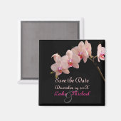 PixDezines Peach Orchid, Save the Date Magnet (Vorderseite/Rückseite)