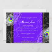 PixDezines Peacock Abschluss/DIY-Hintergrund Einladung (Rückseite)