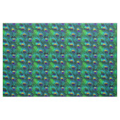 PixDezines Peacock Feather/Cobalt/Aqua Stoff (Fat Quarter (45,7 x 55,9 cm))