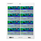 PixDezines Peacock feather/psychedelische Farben (Vorne)