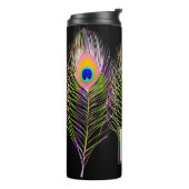 PixDezines Peacock Feather Thermosbecher (Nach links gedreht)
