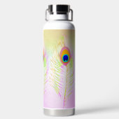 PixDezines Peacock Feather Trinkflasche (Rückseite)