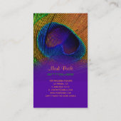 PixDezines Peacock feather Visitenkarte (Rückseite)