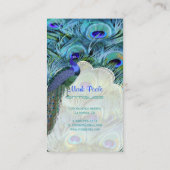 PixDezines Peacock Feather Visitenkarte (Rückseite)