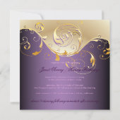 PixDezines peacock pizzazz filigree+Wirbel/DIY Einladung (Rückseite)