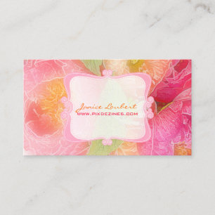 PixDezines-Peonies-Bouquets/Tagesdecke Visitenkarte