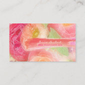 PixDezines-Peonies-Bouquets/Tagesdecke Visitenkarte (Vorderseite)